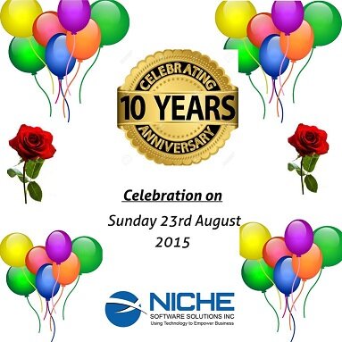 Nichesoft 10th Anniversary